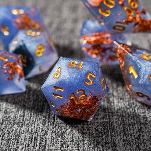 Premium Resin Polyhedral <b>Dice</b> Set Handmade Eco-Friendly Durable 7-Piece Gaming <b>Dice</b> for Gifting Tradebyd - Product Image 1