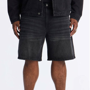 Popular Men Denim Shorts High Street Solid Vintage Wash Classic Style 100% Cotton Nonwoven Eco-Friendly Quick Dry Wholesale - Product Image 1