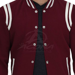 Chaqueta Letterman de Invierno para Hombre, Elegante, Casual, Ecológica, con Logotipo Frontal, Tejido Cómodo, Ropa Urbana, para Viajes Diarios, Servicio OEM - Product Image 5