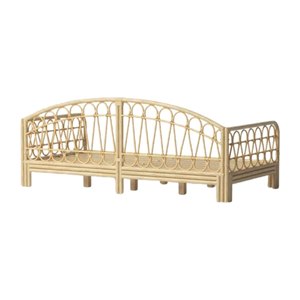 Wholesale Factory Price Hot Sale High Quality Rattan Toddler Day <b>Bed</b> Kids Furniture Children Nursery Room Wood <b>Sofa</b> <b>Bed</b> <b>Frame</b> - Product Image 1
