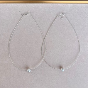 Collar de Hueso de Serpiente Plateado Ligero de Lujo de Verano con Perla Real que Exuda Extrema Simplicidad y Temperamento - Product Image 1