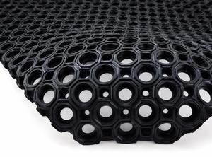 Tapis de sol en caoutchouc octogonal de qualité supérieure, antidérapant, imperméable, pour garage, usine et zones industrielles - Product Image 3