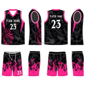 Uniformes de basket-ball en maille vintage pour filles ensembles de maillots/shorts respirants à impression numérique personnalisés pour équipes féminines - Product Image 2