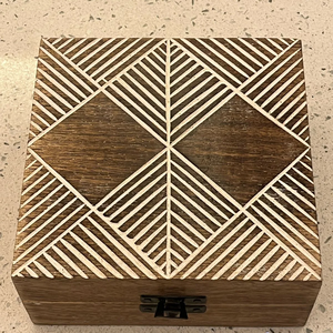 Caja de madera hecha a mano, caja de madera de lujo, cajas decorativas de madera para almacenamiento - Product Image 1