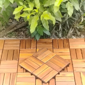 กระเบื้องพื้นไม้แบบประกบกัน ขนาด 30 x 30 ซม. สำหรับลานบ้าน ระเบียง ระเบียงดาดฟ้า สวน กันน้ำ กันลื่น เป็นมิตรกับสิ่งแวดล้อม ได้รับการรับรอง - Product Image 5