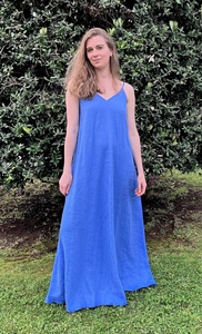 Nouvelle arrivée, robe de soirée estivale jaune maxi en coton, coupe évasée, doublure en soie, écologique, mignonne, pour femmes - Product Image 6