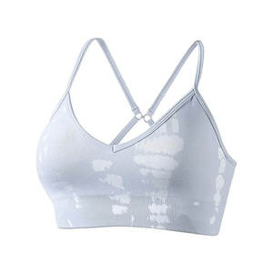 Women's Sports <b>Bra</b> with Breathable Mesh Yoga Top with <b>Removable</b> <b>Padding</b> Fitness Workout <b>Bra</b> - Product Image 3