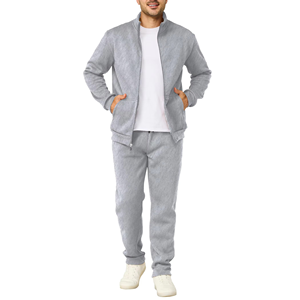 Conjunto Deportivo de 2 Piezas para Hombre, Invierno 2026, Bordado, 100% Algodón, Felpa, Transpirable, Chaqueta con Cremallera, Sudadera, Nuevo - Product Image 5