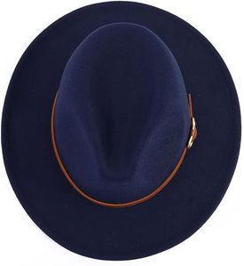 Chapeau Fedora unisexe à large bord |   Chapeau de mode vintage classique - Product Image 5