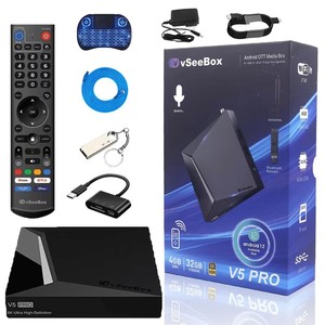 ORIGINAL VseeBox V5 Pro Bundle avec télécommande à commande vocale, boîte TV Android 8K ultime, prête à être expédiée - Product Image 2