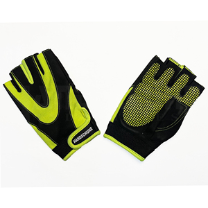 Guantes Deportivos de Fitness de Medio Dedo en PU, Agarre Antideslizante, Correa de Muñeca Ajustable con Hebilla, Unisex, para Levantamiento de Pesas, Gimnasio, Fisicoculturismo - Product Image 6