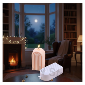 Bougie arc-en-ciel, option de décoration, décoration intérieure, mariages, Noël, Pâques, anniversaire et Saint-Valentin - Product Image 1