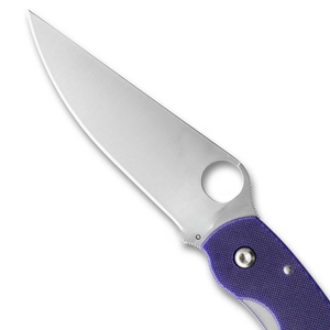 Cuchillos Plegables Profesionales con Mango Texturizado Morado, Hoja Afilada de Acero Inoxidable, Clip de Bolsillo y Apertura Manual para - Product Image 5