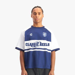 Camiseta de Fútbol Retro a Rayas - Camiseta Deportiva para Hombre con Logotipo Sublimado al por Mayor - Product Image 5