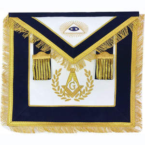 Regalia masónica de alta calidad, herramientas de trabajo para candidatos masónicos, delantal azul, regalia masónica para la Gran Logia, regalia masónica para candidatos. - Product Image 5