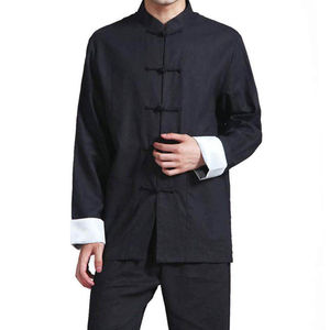Uniforme de Kung Fu de Satén Pesado 100% Poliéster / Conjunto de Traje de Artes Marciales Chinas Wushu - Product Image 4
