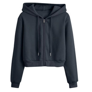 Conjunto de Sudadera Corta con Capucha para Mujer, para Entrenamiento de Verano, 100% Algodón Ecológico, Resistente, Unisex - Product Image 3