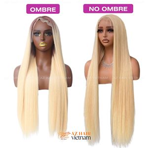 Vente en gros 100% Raw HD pour perruque Lace Frontal couleurs personnalisées extensions de cheveux droites à cuticule alignée pour femmes noires - Product Image 3