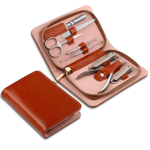 High Quality Stainless Steel Luxurious Infant Adult Manicure Set 5 1 Sharp <b>Nail</b> Clipper Durable Portable Bagged <b>Nail</b> Grooming - Product Image 2