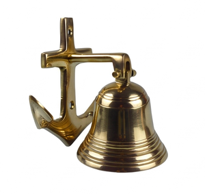 Campana de latón dorado en forma de flecha de diseñador con cuerda elegante campana colgante para decoración del hogar uso del templo acento espiritual estilo Vintage - Product Image 2