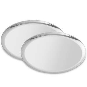 Plateaux à dessert en acier inoxydable résistant à la corrosion en gros - Plateau de rangement ovale en métal polyvalent pour la décoration des restaurants et des hôtels - Product Image 3