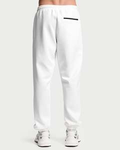 Wholesale Custom Men’s <b>White</b> <b>Jogger</b> Sweatpants Casual Sports Trousers Elastic Waist Drawstring Track Pants High Quality Fabric - Product Image 3