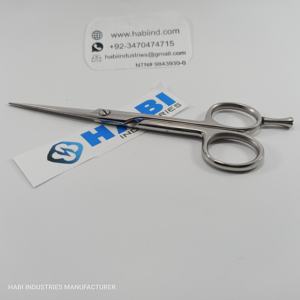 Tijeras Profesionales de Acero Inoxidable para Cortar el Cabello con Acabado Cromado, Hoja Afilada y Punta Redonda, Logotipo Personalizado, Herramientas de Belleza para Barbería - Product Image 6