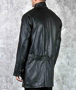Vestes pour hommes style gothique Dark Knight, style punk, col montant, en cuir imperméable, pour cosplay - Product Image 5