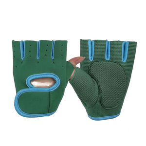 Wholesale <b>Half</b> Finger Fitness Gloves Purple Blue Neoprene Breathable Non <b>Slip</b> Gym Workout Training Unisex Pull On Sports Gloves - Product Image 2
