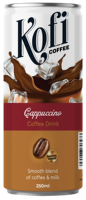 Café Instantáneo Kofi Premium de Alta Calidad, 250 ml, Sabor a Crema de Chocolate, Venta al por Mayor, Sabor Dulce, Marca Privada, Muestra Gratis, Precio Bajo