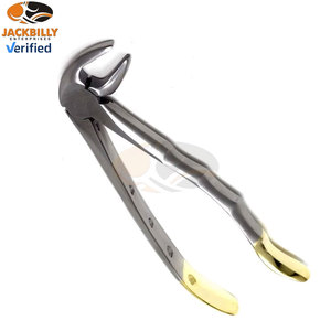 Pinzas Dentales Dentadas para Extracción MD3, Incisivos Inferiores, Caninos, Bicánidos, Raíces, Instrumentos Médicos de Calidad Premium, Dorados - Product Image 2
