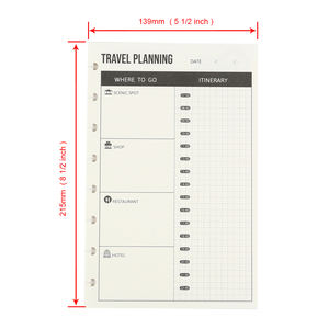 Kit de cuaderno DIY Eagle, papelería personalizable, recarga de planificador de viaje para cuaderno Discbound - Product Image 4