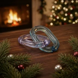 Resin Art Deco Handmade Painted Customized High-quality Hanging Chain Links Home Office Table Styling Shelf Decoration Birthday - Product Image 1