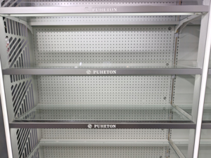 現代的な薬局陳列棚、白い金属製トイレタリー陳列スタンド（ライトボックス付き）、ドラッグストアや医療ショップ向け - Product Image 5