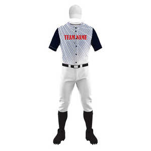 Maillot de baseball personnalisé en polyester 220 GSM, respirant, uniformes d'équipe, vêtements de sport sublimés, tenue d'équipe personnalisée à manches courtes - Product Image 1