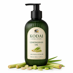 Aceite Esencial de Limoncillo de Tamil Nadu 100% Puro y Natural de Primera Calidad, Destilado al Vapor, para Aromaterapia y Cuidado Facial, Kodai Global Export - Product Image 1