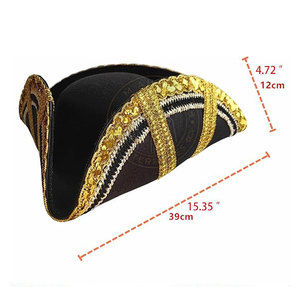 Factory Direct Supply Adult Tricorn <b>Hat</b> Cotton Linen Fabric Lightweight Eco-Friendly Adjustable Inner <b>Band</b> Design for Party Use - Product Image 2