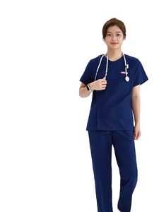 ชุดเสื้อผ้าพยาบาล2ชิ้นมีซิปสำหรับผู้หญิงผู้ชายชุดเสื้อผ้าทางการแพทย์ - Product Image 3