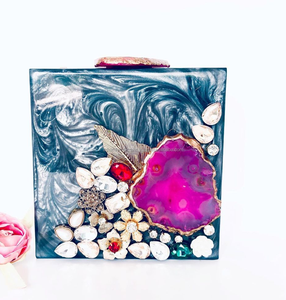 Artisanat de luxe Meilleures ventes Sacs de soirée en résine et en bois Sacs à main de haute qualité pour femmes et filles - Product Image 6