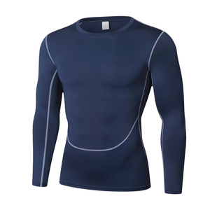 Camisetas de Compresión de Manga Larga para Hombre, Venta al por Mayor, Impresión Personalizada, Secado Rápido, Camisetas Deportivas para Gimnasio, Running y Fitness - Product Image 2