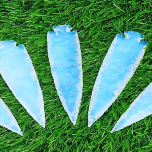 Pointe de flèche en opalite polie, directement de l'usine, pour la guérison par le Reiki, le soulagement du stress et la pleine conscience – Disponible dans le monde entier - Product Image 4