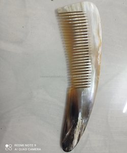 100% Handmade Natural Buffalo Horn Comb Anti-Static Polished Waterproof Hygiene 5inch High Quality Pocket Comb-HANNAN HANDICRAFT - Product Image 3