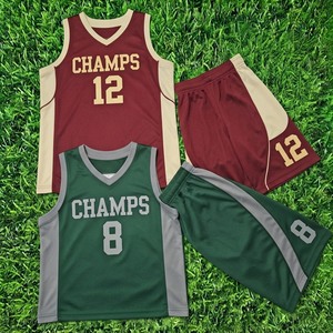 Ensemble de maillots de basket-ball réversibles personnalisés, uniforme de basket-ball sublimé, vêtements d'équipe de basket-ball pour hommes et jeunes, respirant - Product Image 6