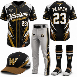 Wholesale Unisex Baseball Uniform Jersey And Pants Set With Socks And Caps Sublimation Plus Size Softball Uniform Set - Product Image 2