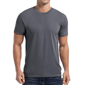 T-shirts pour hommes grandes tailles en coton/fibre de bambou du Pakistan, T-shirt de haute qualité internationale, disponible en différentes couleurs - Product Image 5