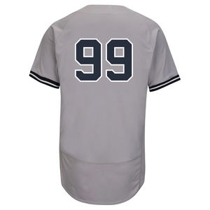 Maillot de baseball en gros, impression de logo personnalisé, OEM, maille respirante, séchage rapide, uniforme d'équipe, manches courtes, grande taille - Product Image 2