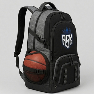 Bolsa de baloncesto premium hecha con material ligero y duradero que ofrece amplio espacio de almacenamiento, cremalleras resistentes y transporte cómodo. - Product Image 2