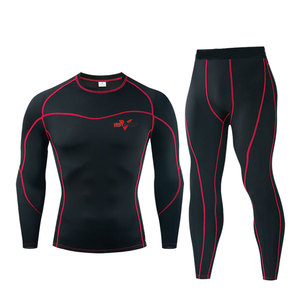 Combinaison de compression pour homme, best-seller, pour la course à pied, le fitness et l'entraînement, en spandex et polyester, conçue pour la salle de sport - Product Image 1