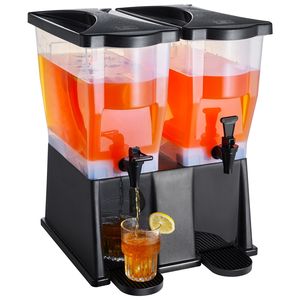 Dispenser per Succhi in Plastica da 5L con 2 Rubinetti e Coperchi per Feste - Tè Freddo e Limonata - Product Image 1