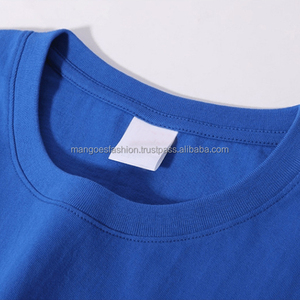 Custom Your Brand Logo DTG Printing <b>Polyester</b>/Cotton Canvas Men's Formal Luxury T-<b>Shirt</b> Turtleneck Collar High Quality - Product Image 5